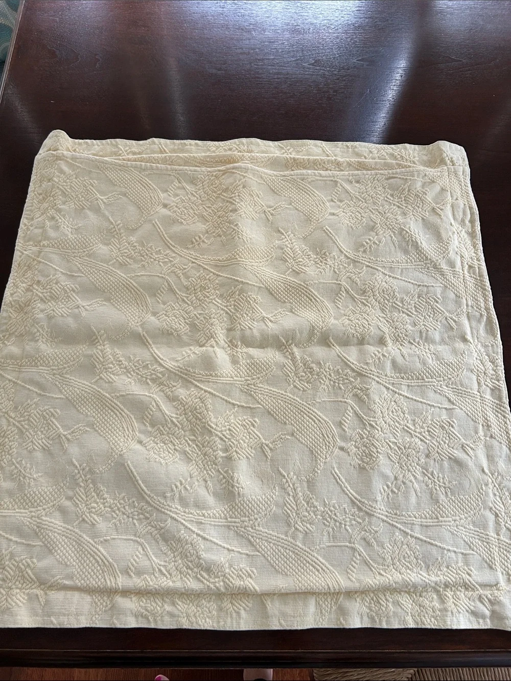 Oversize matelasse pillow sham cover cottagecore